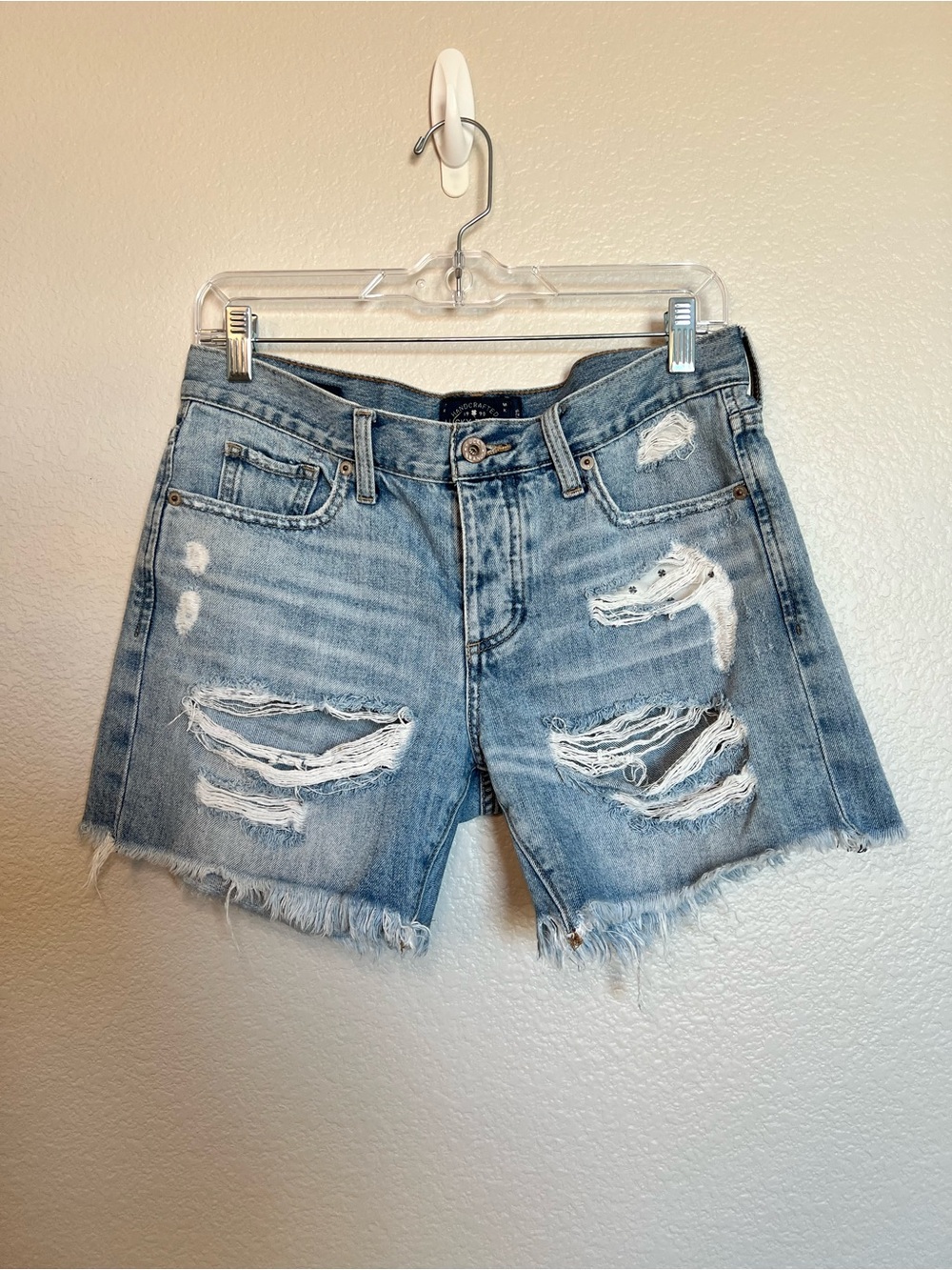 Lucky Brand Boyfriend Shorts Womens 25 (See Measurements) Light Wash Distressed